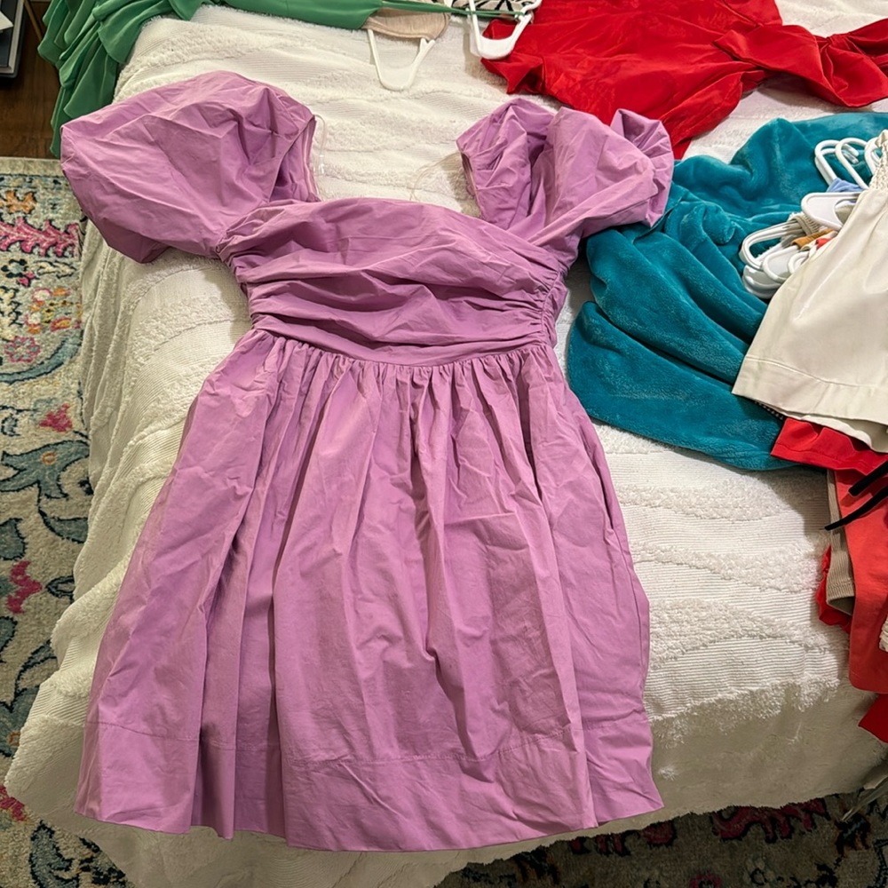 purple bubble dress